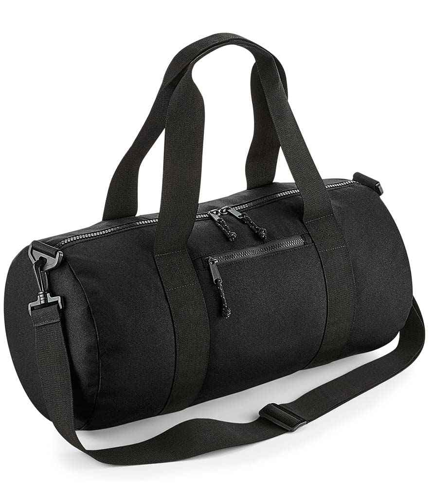 BagBase Recycled Barrel Bag, Black, view 1 of 1