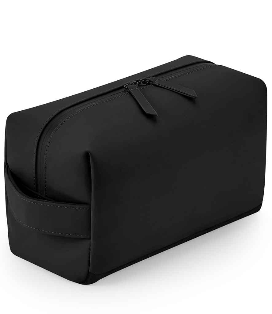 BagBase Matte PU Toiletry/Accessory Case, Black, view 1 of 1