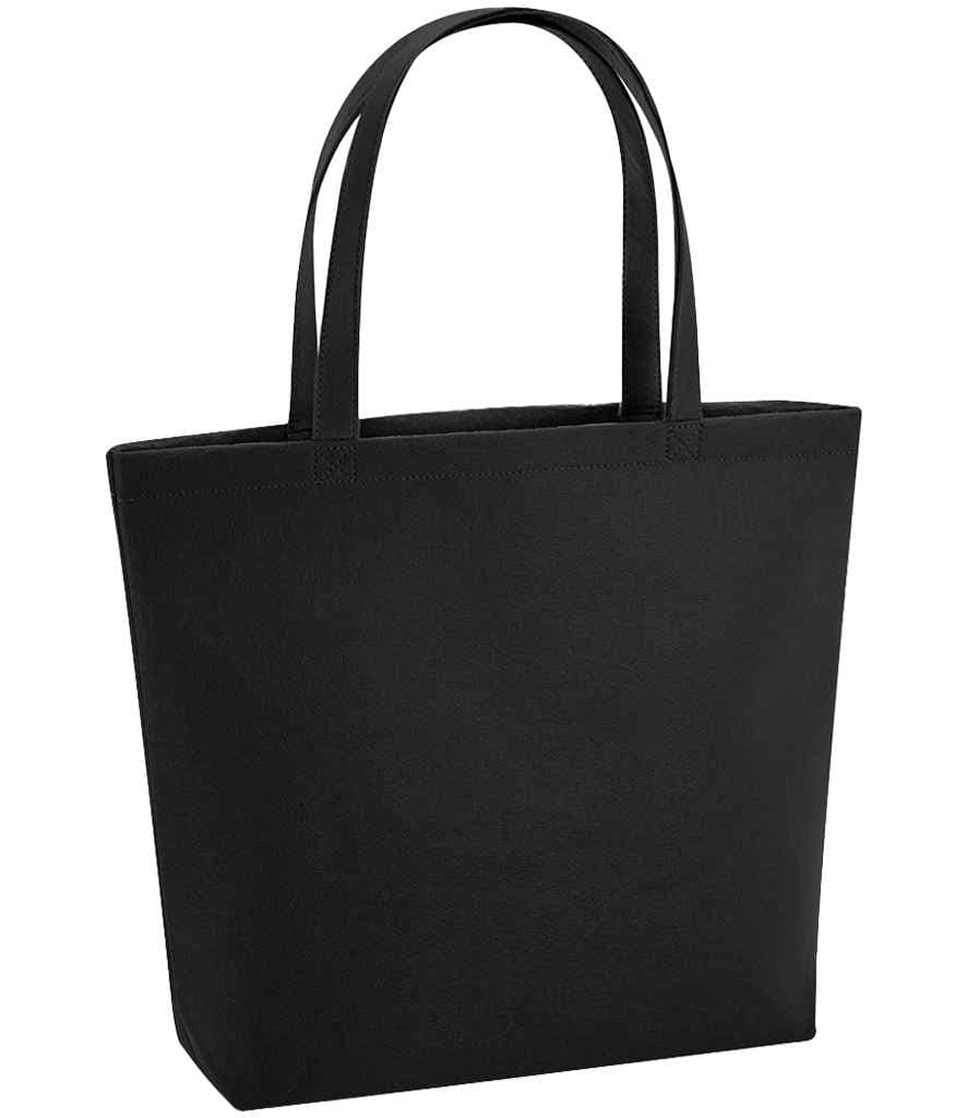 BagBase Felt Shopper, Black, view 1 of 1