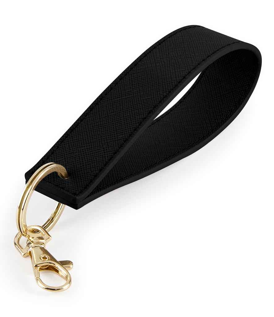 BagBase Boutique Wristlet Key Ring, Black, view 1 of 1