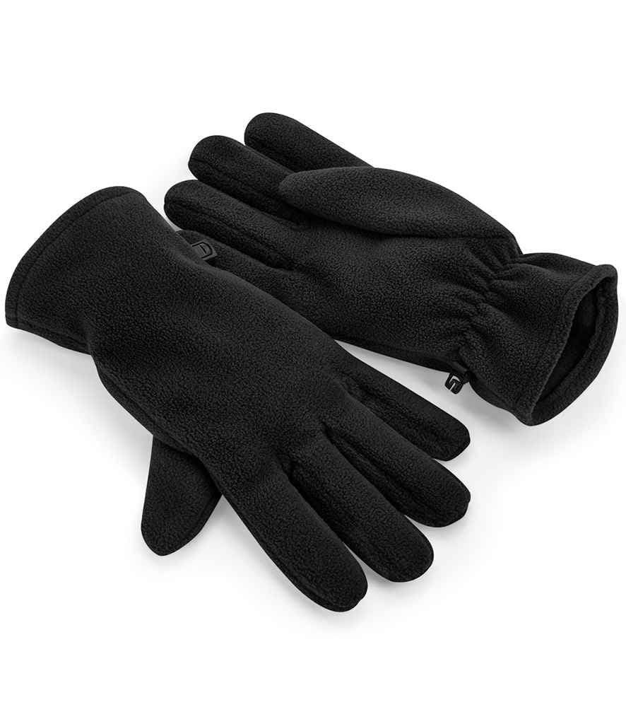 Beechfield Recycled Fleece Gloves, Black, view 1 of 1