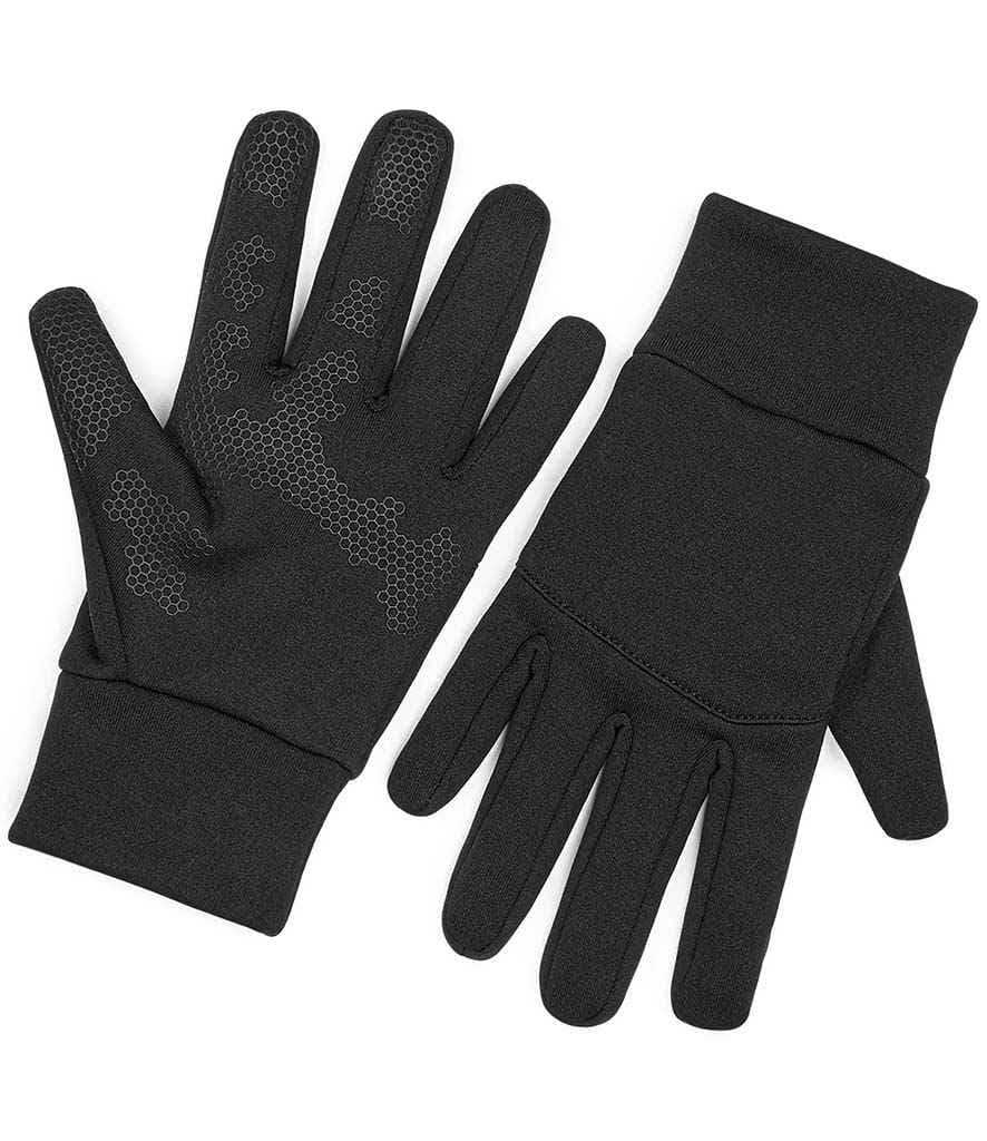 Beechfield Sports Tech Soft Shell Gloves, Black, view 1 of 1