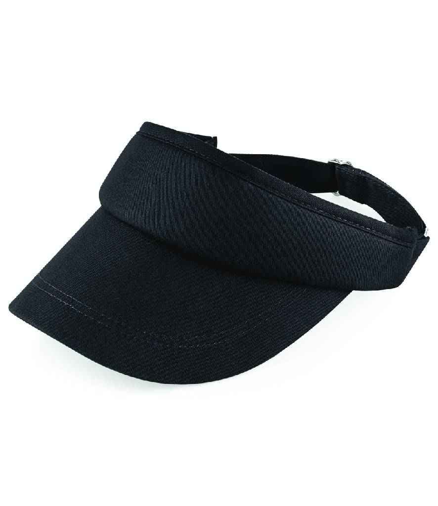 Beechfield Sports Sun Visor, Black, view 1 of 1