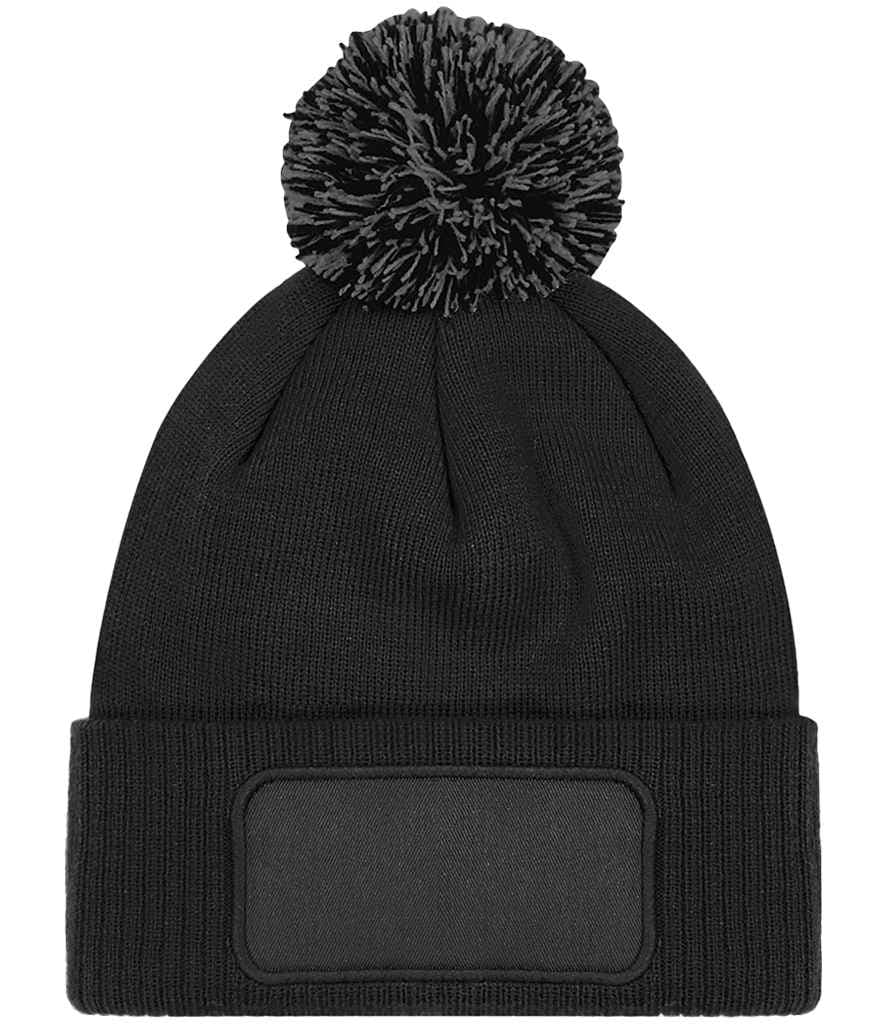 Beechfield Snowstar® Printers Beanie, Black/Graphite Grey, view 1 of 1