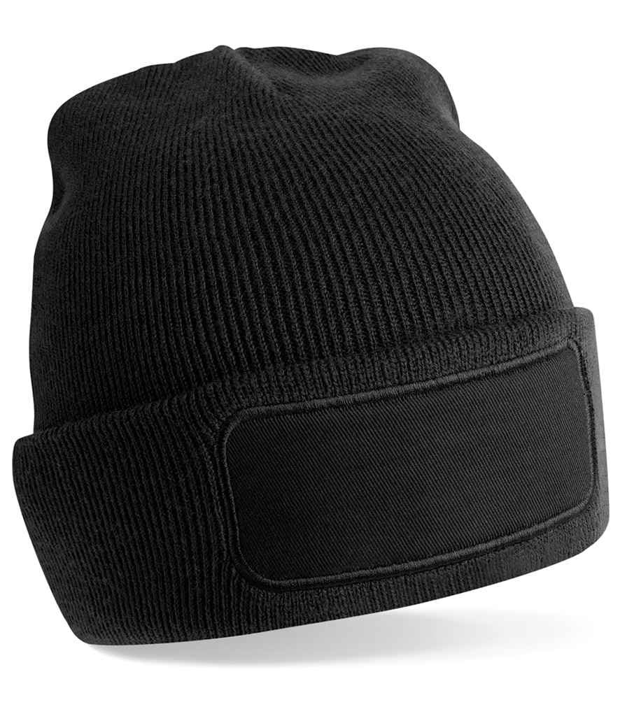 Beechfield Recycled Original Patch Beanie, Black, view 1 of 1