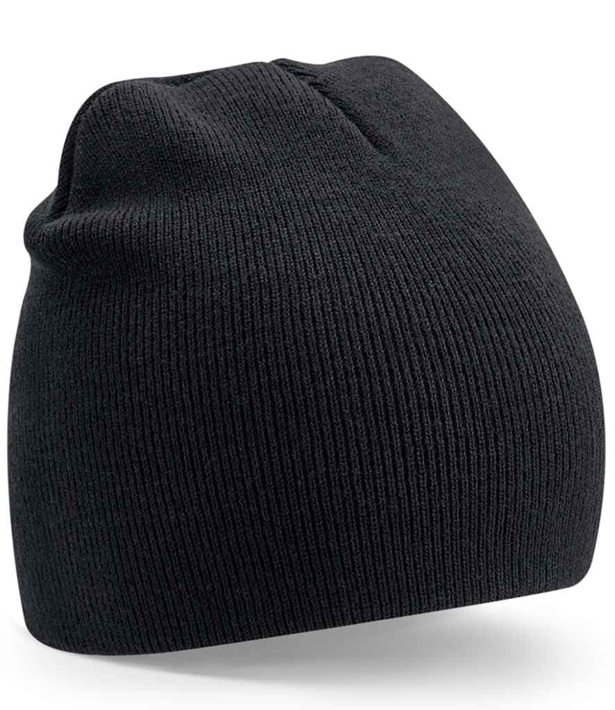 Beechfield Recycled Original Pull-On Beanie, Black, view 1 of 1