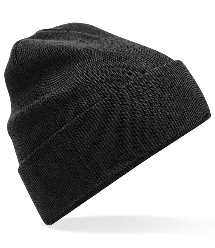 Beechfield Organic Cotton Original Cuffed Beanie, Black, view 1 of 1