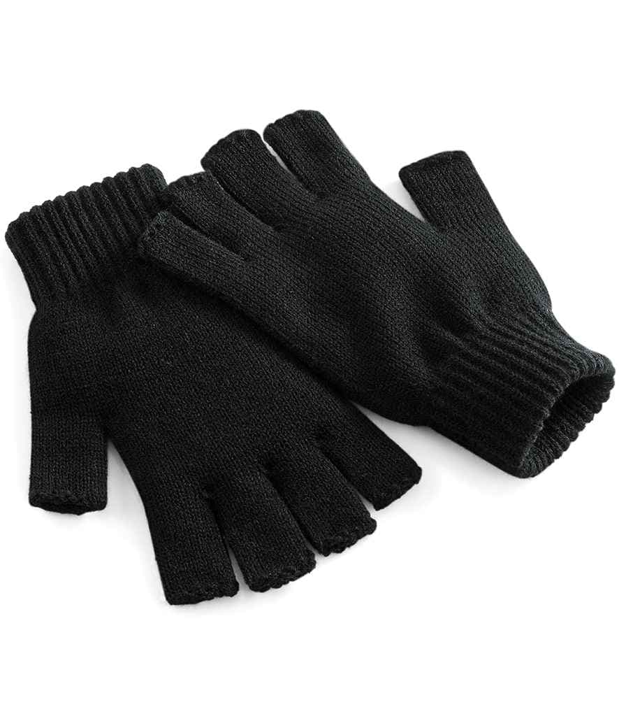 Beechfield Fingerless Gloves, Black, view 1 of 1
