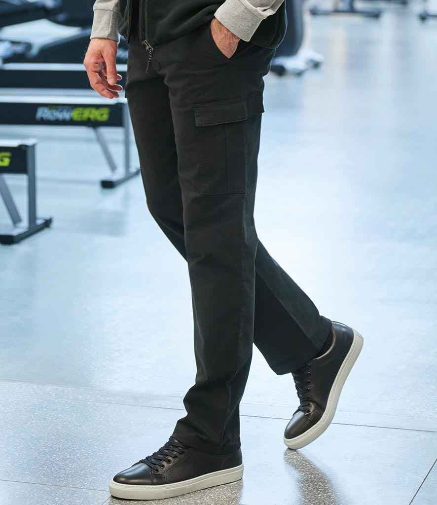 Brook Taverner Durham Chino Cargo Trousers, Black, view 1 of 1