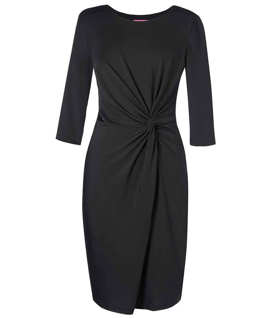 Brook Taverner Ladies Jersey Stretch Neptune Dress, Black, view 1 of 1