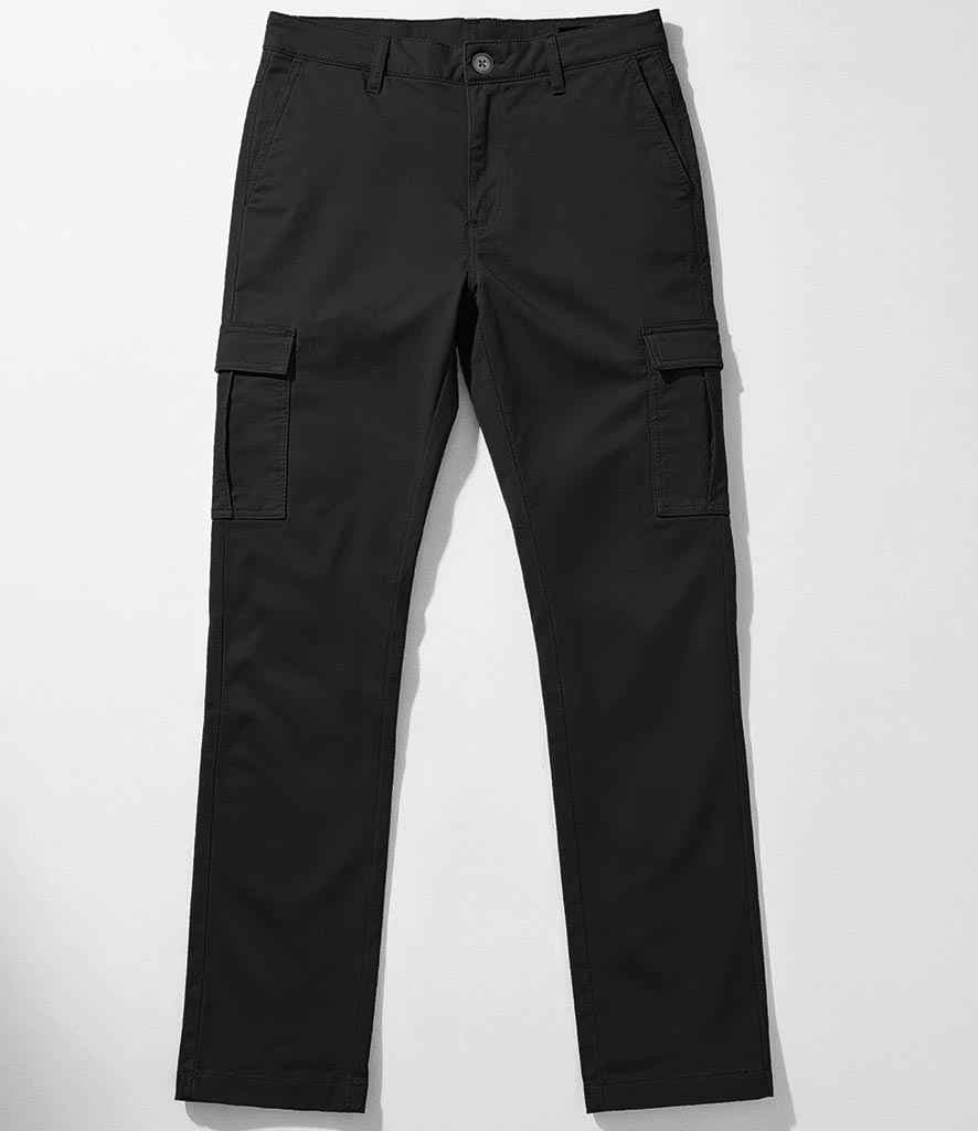 Brook Taverner Ladies Carmel Chino Cargo Trousers, Black, view 1 of 1