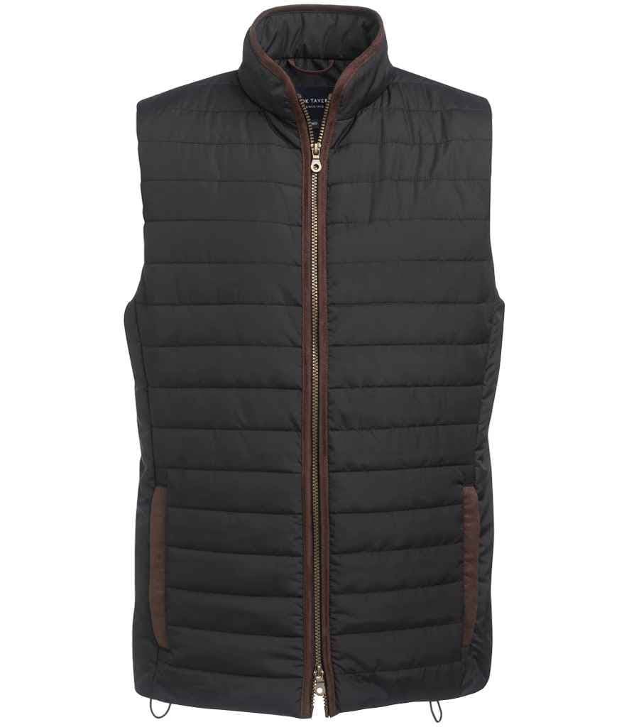 Brook Taverner Tampa Quilted Gilet, Black, view 1 of 1