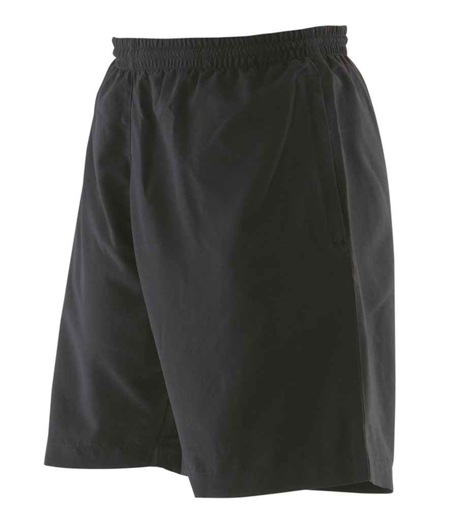 Finden + Hales Ladies Microfibre Shorts, Black, view 1 of 1