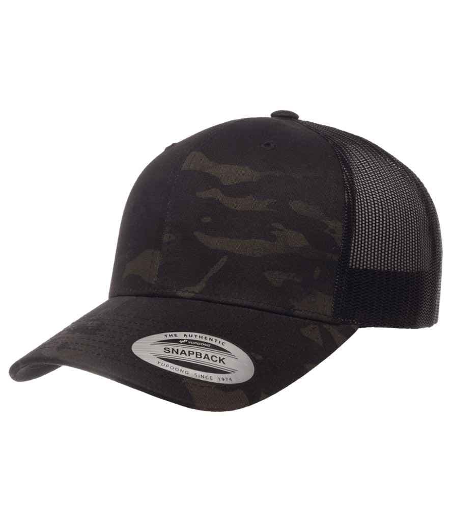 Flexfit Multicam® Retro Trucker Cap, Black Multicam, view 1 of 1
