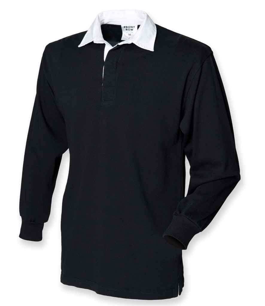 Front Row Original Rugby Shirt, Black, view 1 of 1