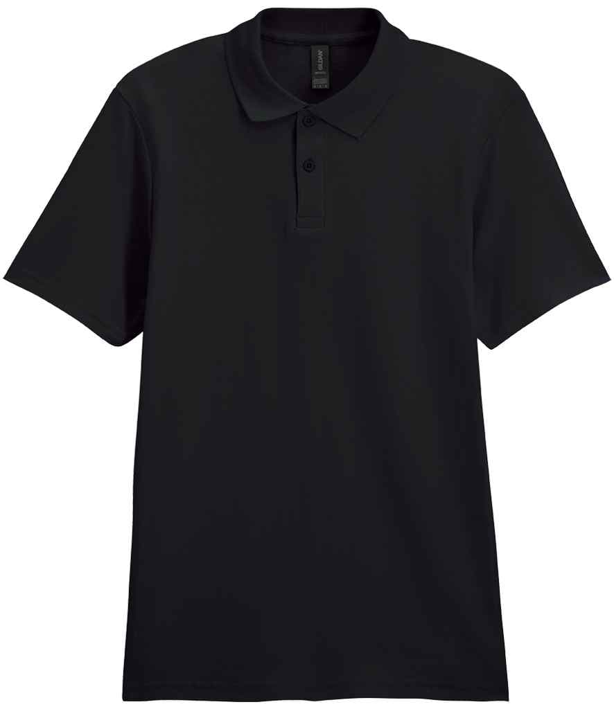 Gildan SoftStyle® Double Piqué Polo Shirt, Black, view 1 of 1