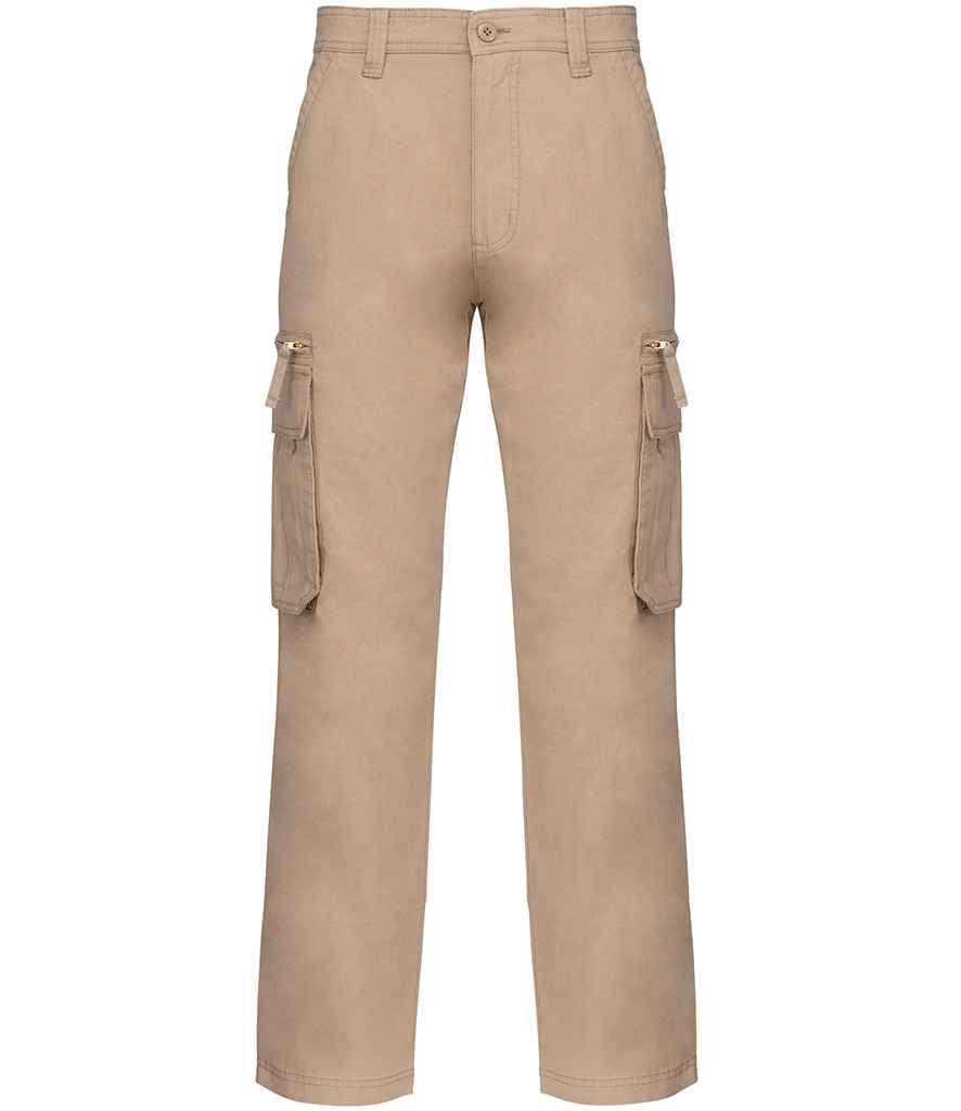 Kariban Heavy Canvas Trousers, Beige, view 1 of 1