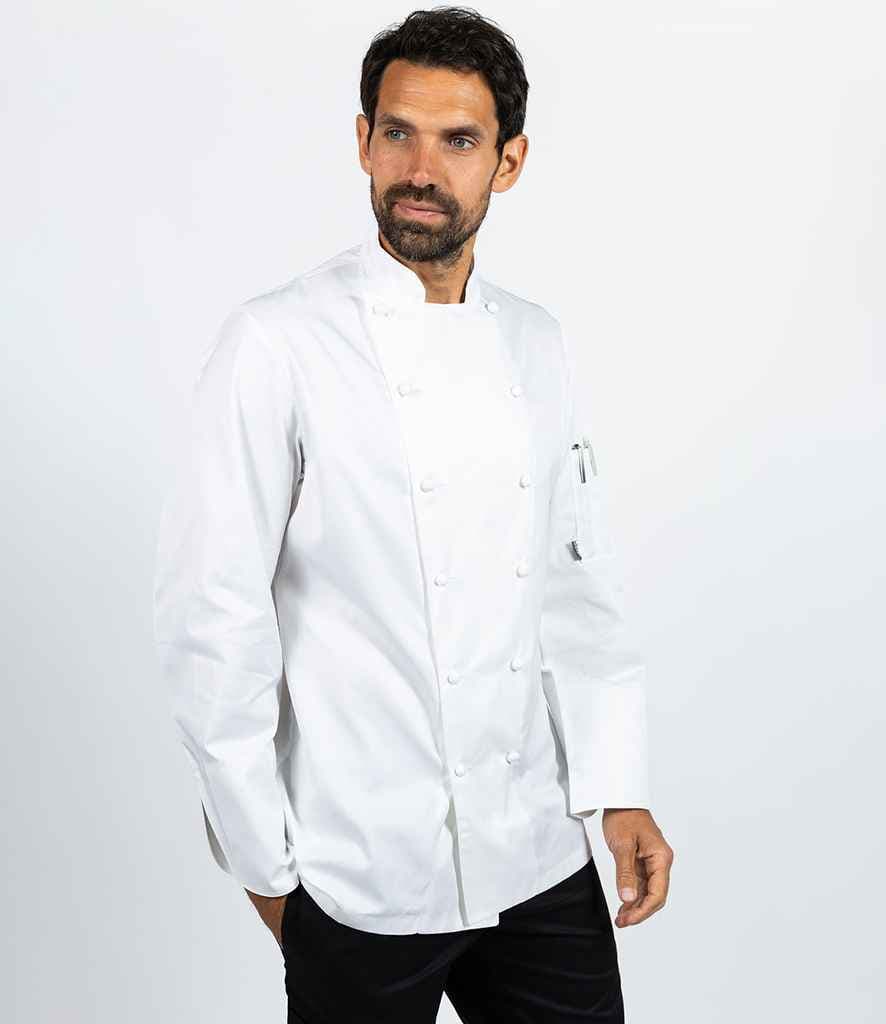 Le Chef Long Sleeve Luxe Jacket, White, view 1 of 1