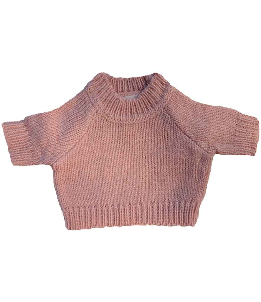 Mumbles Teddy Jumper, Baby Pink, view 1 of 1