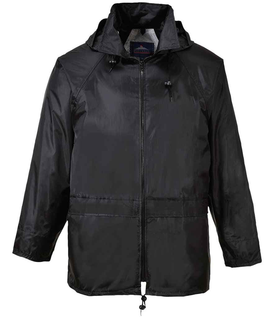 Portwest Classic Rain Jacket, Black, view 1 of 1