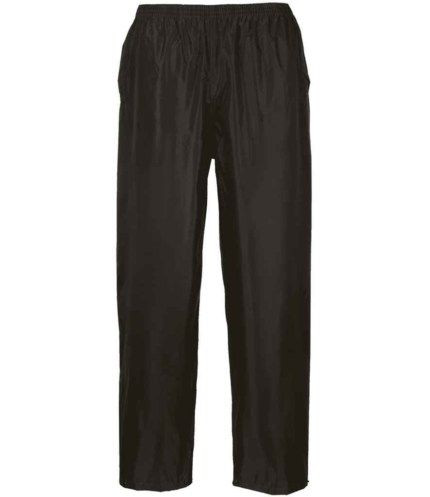 Portwest Classic Rain Trousers, Black, view 1 of 1