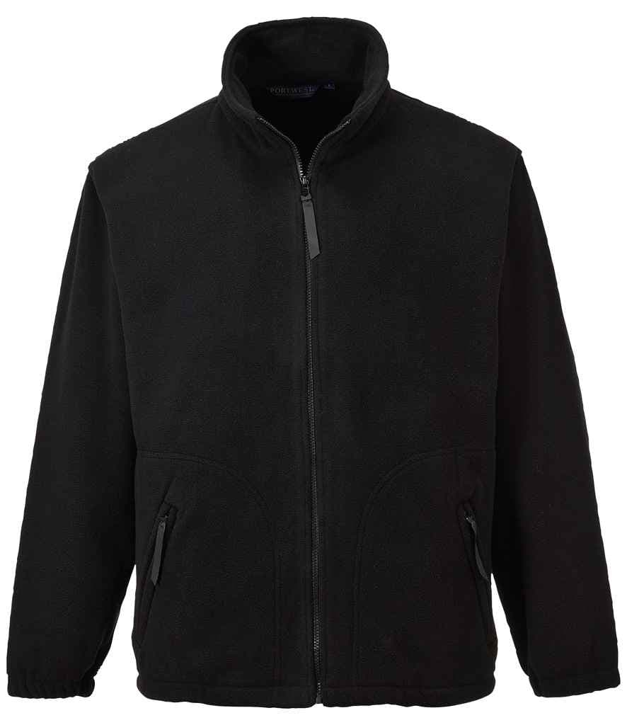 Portwest Argyll Heavy Fleece Jacket, Black, view 1 of 1