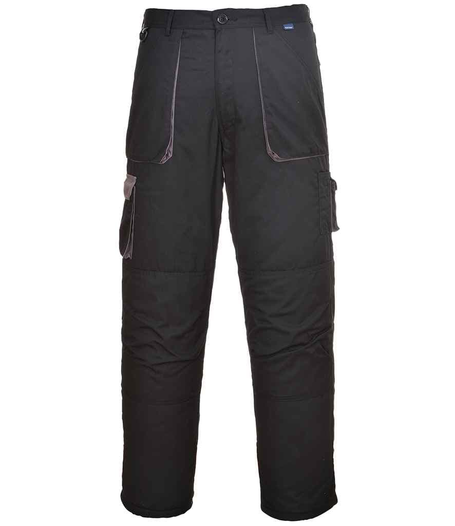 Portwest Texo Contrast Trousers, Black, view 1 of 1