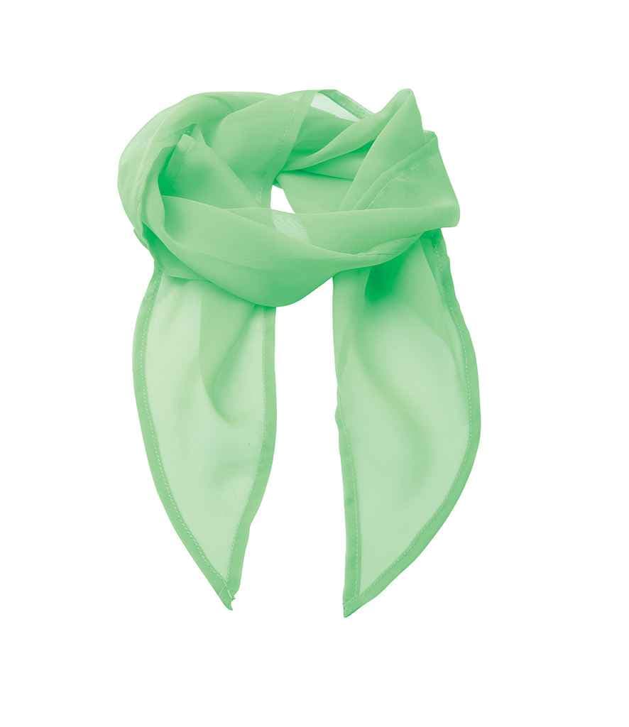 Premier 'Colours' Chiffon Scarf, Apple Green, view 1 of 1