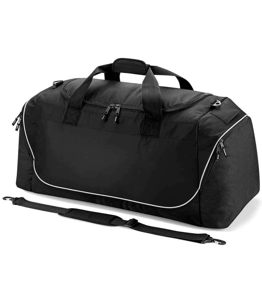 Quadra Teamwear Jumbo Kit Bag, Black/Light Grey, view 1 of 1