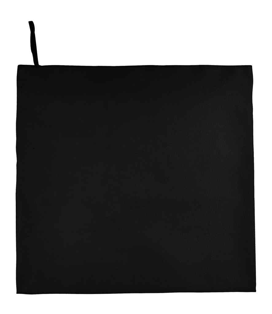 SOL'S Atoll 100 Microfibre Bath Sheet, Black, view 1 of 1