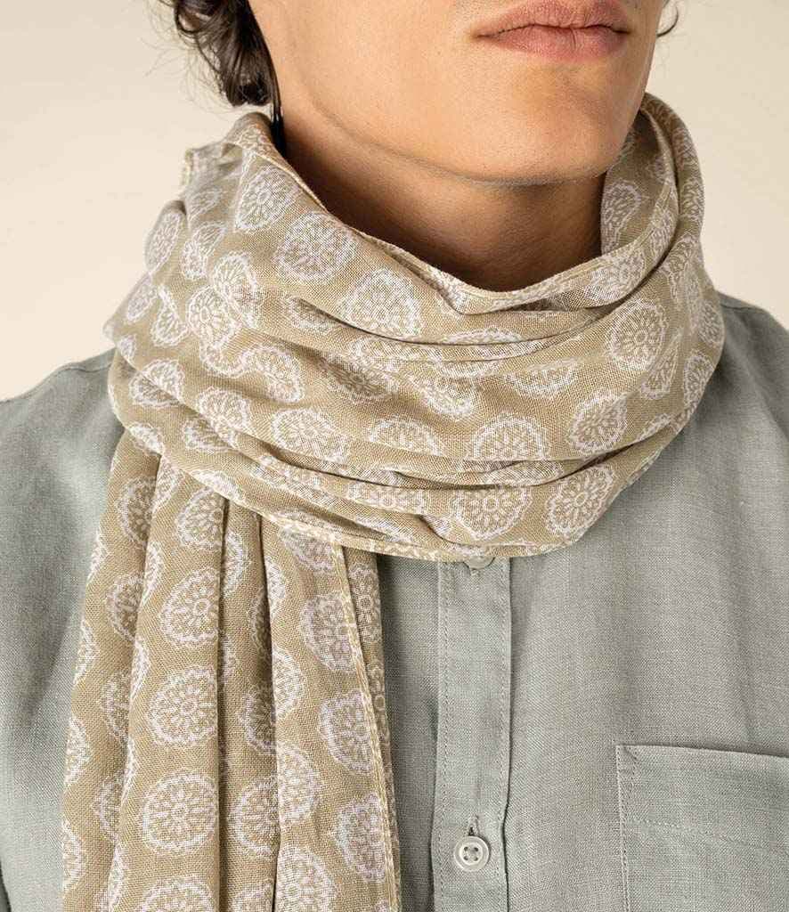 Spasso Medallion Scarf, Sand Medallion, view 1 of 1