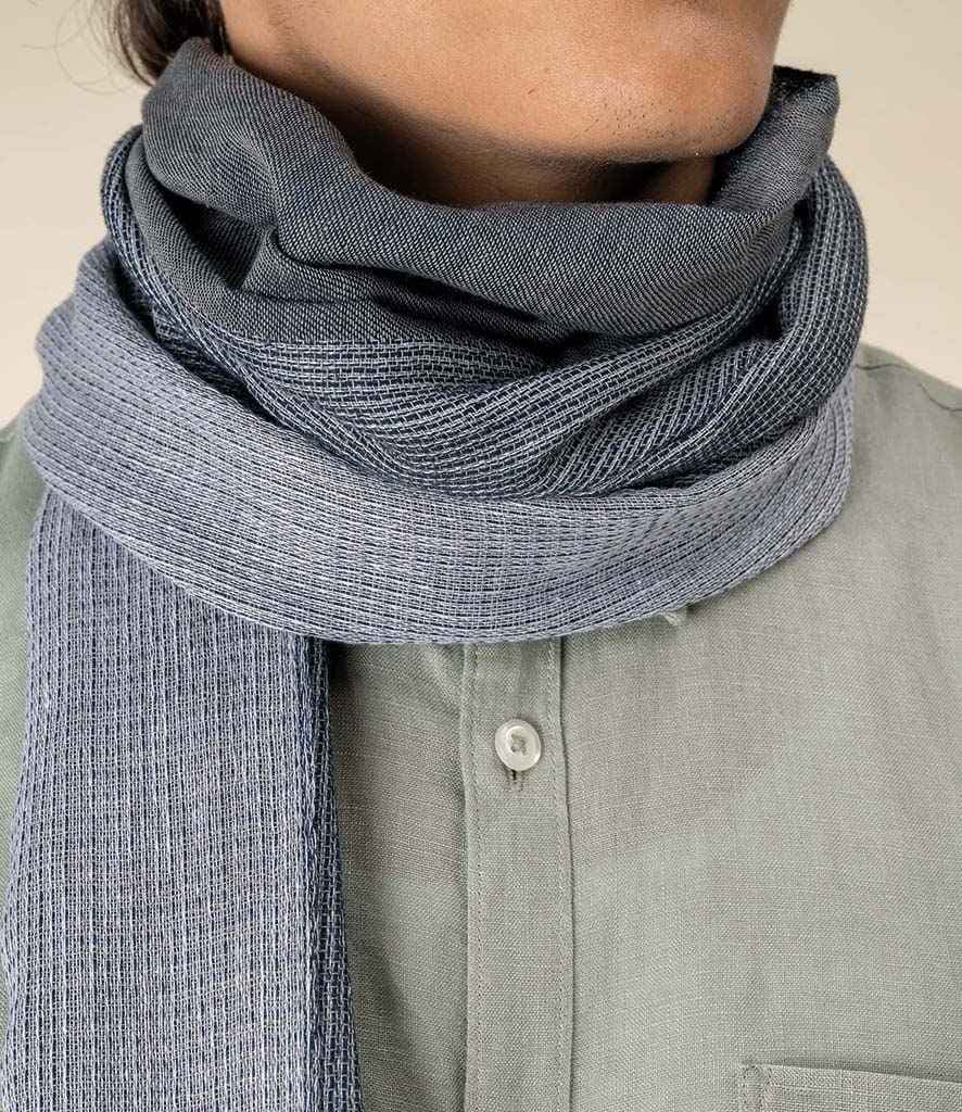 Spasso Graphite Ink Striped Scarf, Graphite Ink Stripes, view 1 of 1