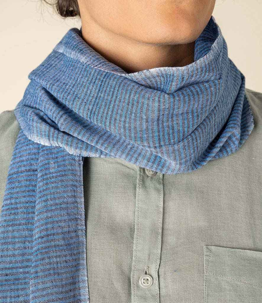 Spasso Blue Lines Scarf, Blue Lines, view 1 of 1