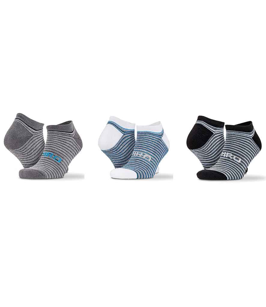 Spiro 3 Pack Mixed Stripe Sneaker Socks, Mixed, view 1 of 1