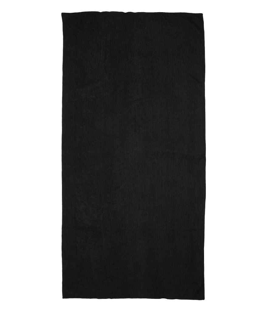Towel City Microfibre Guest Towel, Black, view 1 of 1