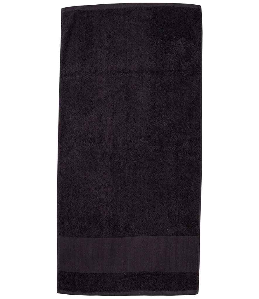 Towel City Printable Border Bath Towel, Black, view 1 of 1