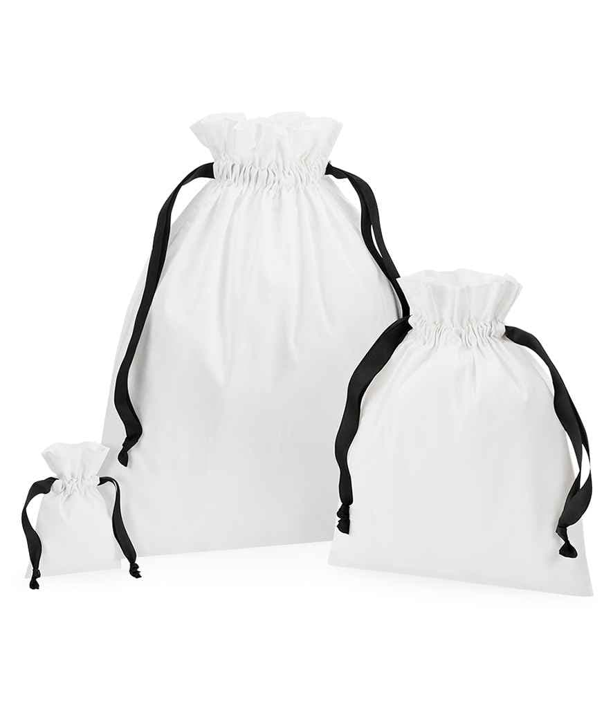 Westford Mill Cotton Bag Ribbon Drawstring, Soft White/Black, view 1 of 1
