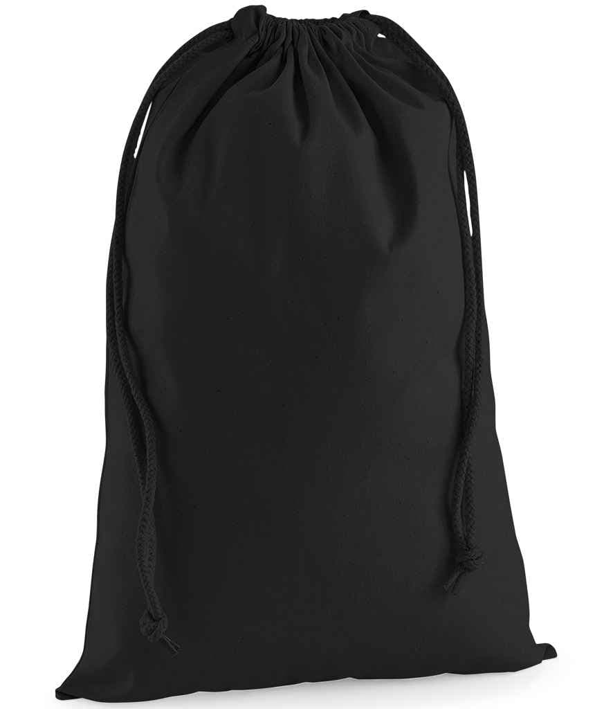 Westford Mill Premium Cotton Stuff Bag, Black, view 1 of 1