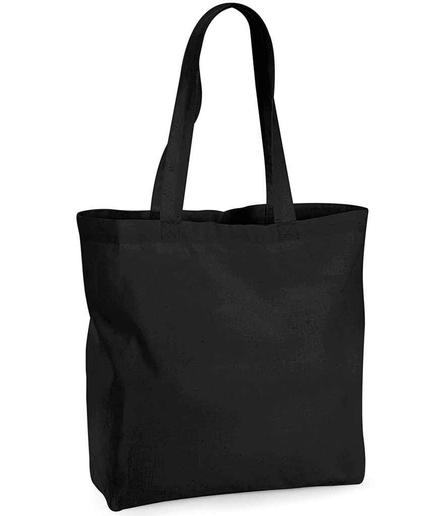 Westford Mill Organic Premium Cotton Maxi Tote Bag, Black, view 1 of 1