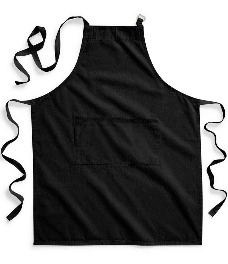 Westford Mill Fairtrade Adult Craft Apron, Black, view 1 of 1
