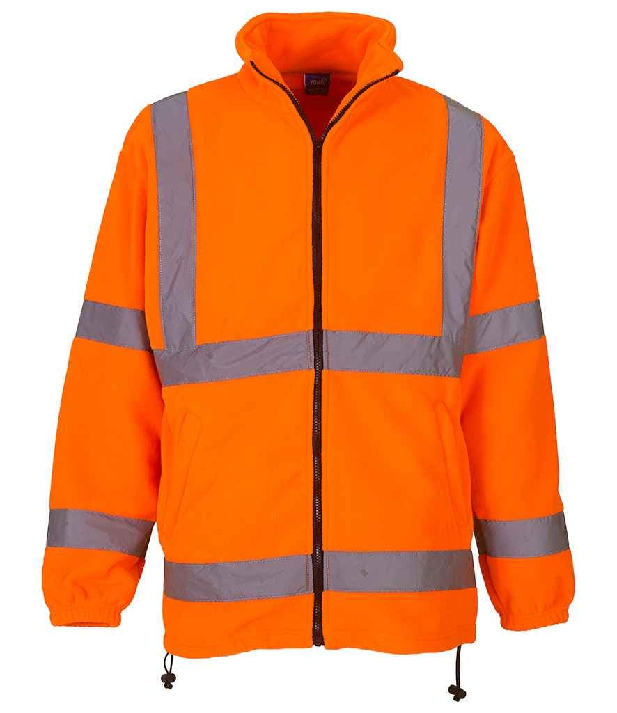 Yoko Hi-Vis Heavyweight Fleece Jacket, Orange, view 1 of 1