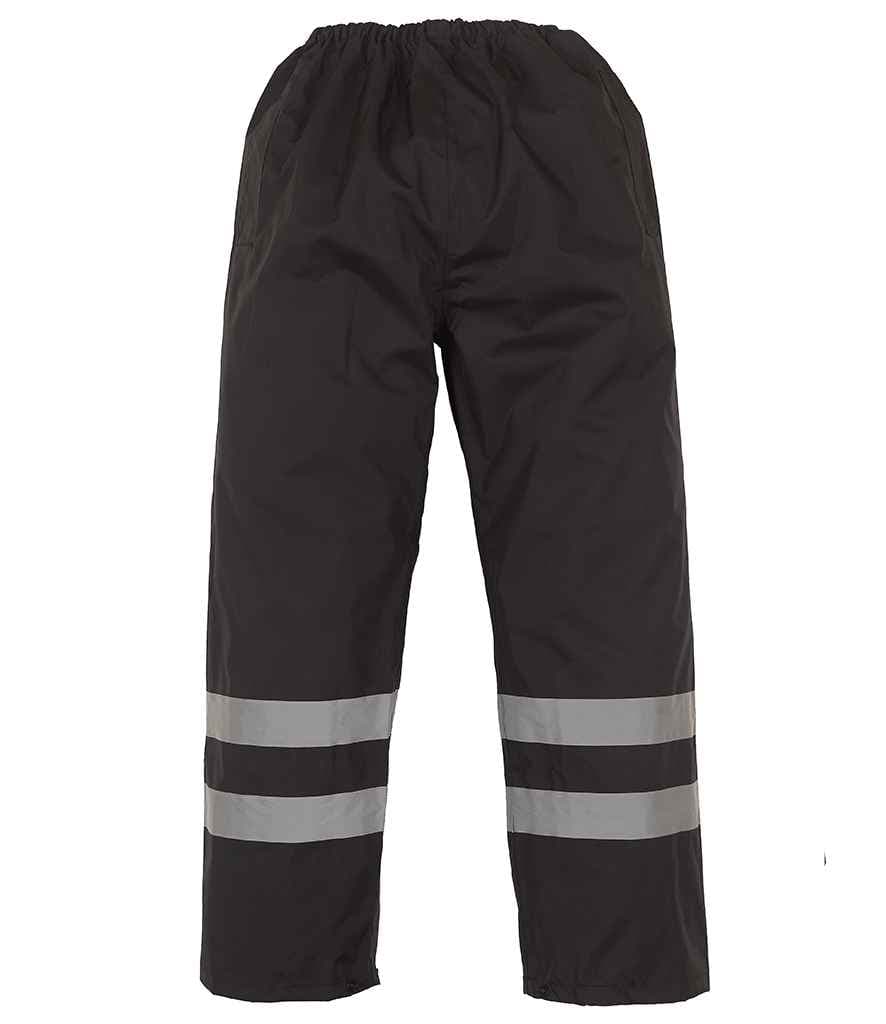 Yoko Hi-Vis Waterproof Overtrousers, Black, view 1 of 1